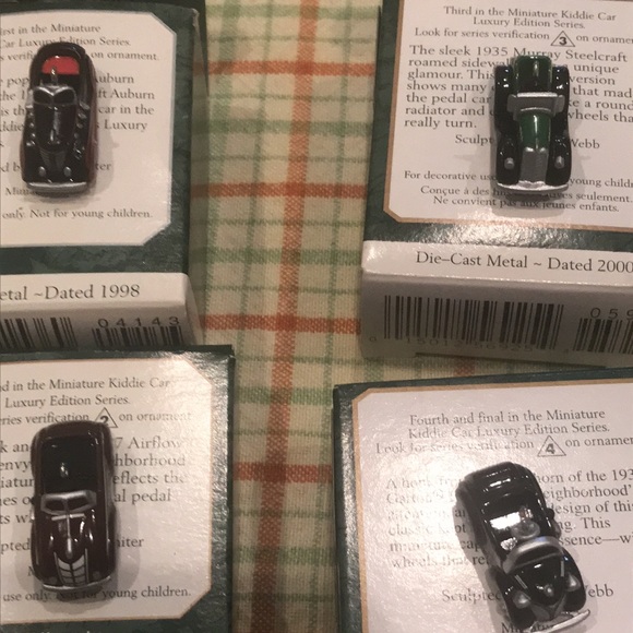 Miniature collectible series safe keep ornaments 1999 1998 2000 2001 - Picture 3 of 3